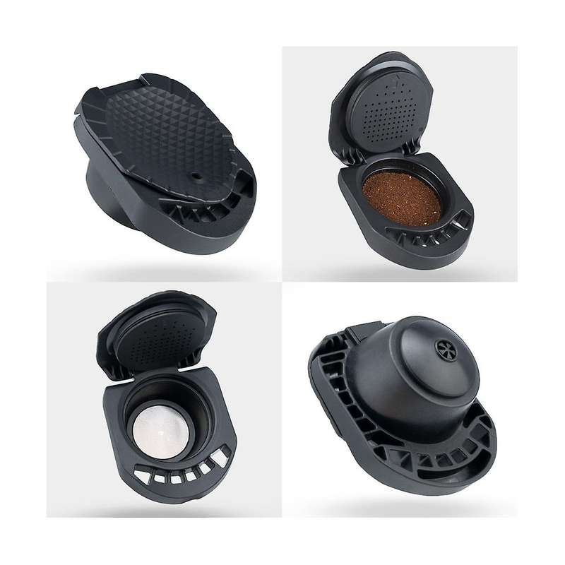 for Reusable Coffee Powder Adapter Filter with Aluminum Holder Basket Coffee Maker Accessories