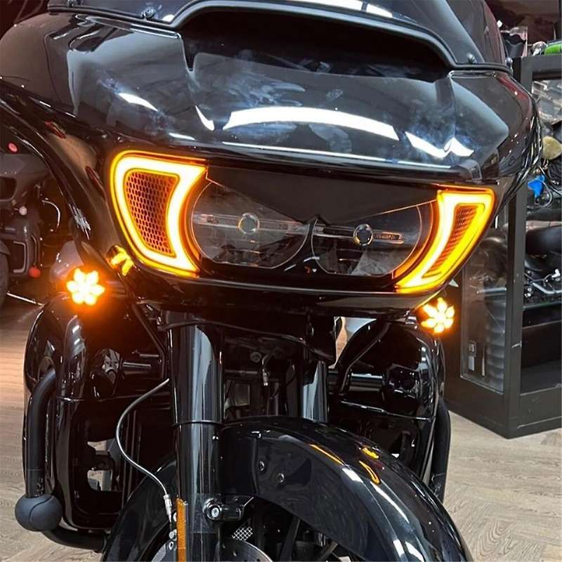 for Road Glide Fltrx Special Fltrxs Cvo Ultra Fltru 2015-2023 Motorcycle Headlight Vent Led Indicato