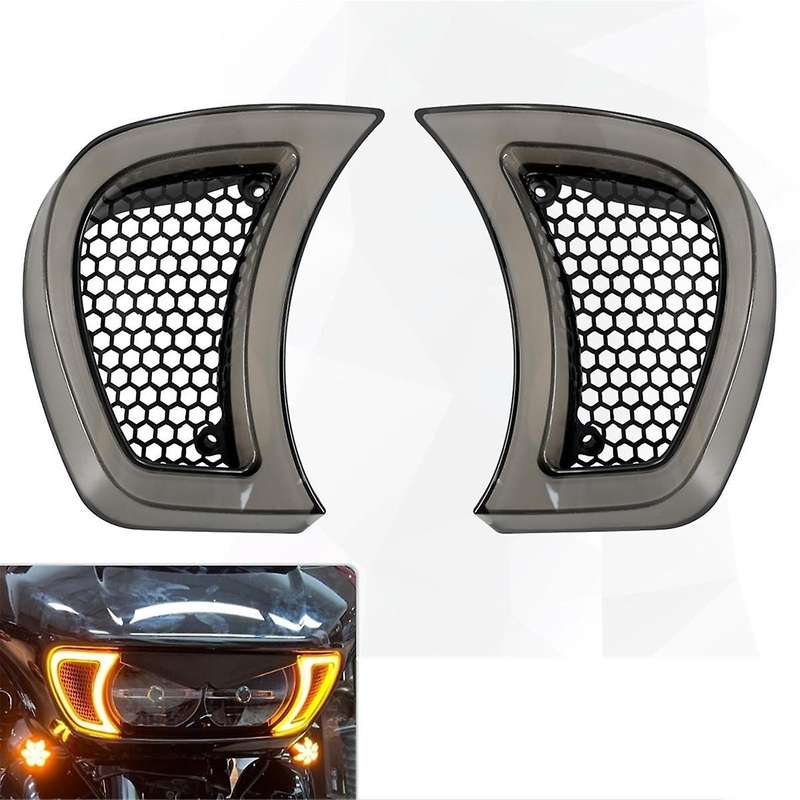 for Road Glide Fltrx Special Fltrxs Cvo Ultra Fltru 2015-2023 Motorcycle Headlight Vent Led Indicato