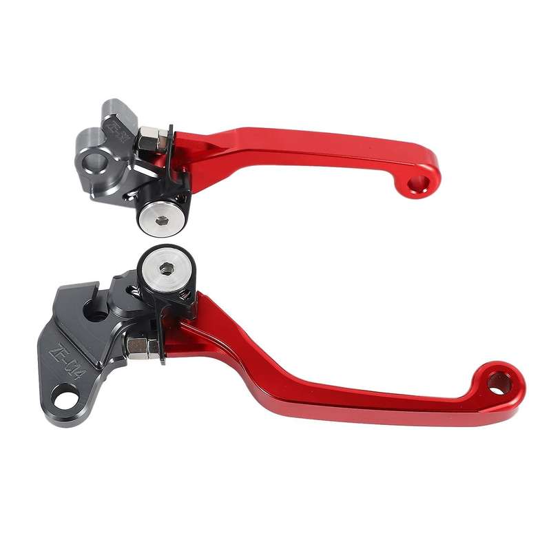 for RM125 RM250 1992-2004 Motorcycle Brake Lever Handle CNC Clutch Brake Lever Handle Red