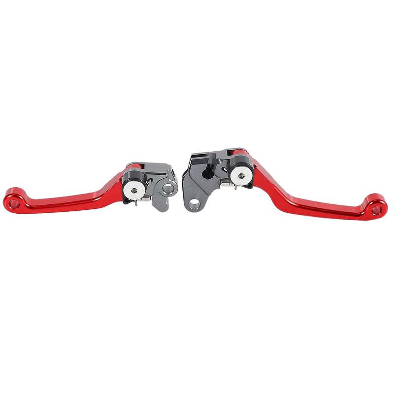 for RM125 RM250 1992-2004 Motorcycle Brake Lever Handle CNC Clutch Brake Lever Handle Red