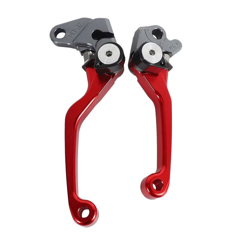 for RM125 RM250 1992-2004 Motorcycle Brake Lever Handle CNC Clutch Brake Lever Handle Red
