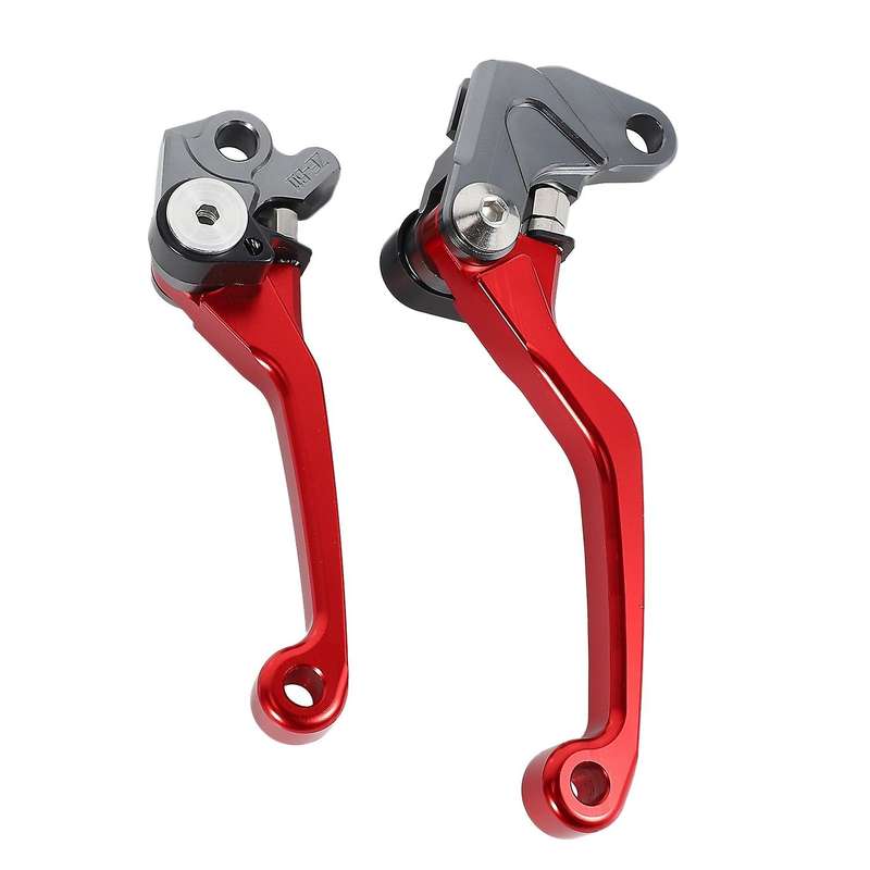 for RM125 RM250 1992-2004 Motorcycle Brake Lever Handle CNC Clutch Brake Lever Handle Red
