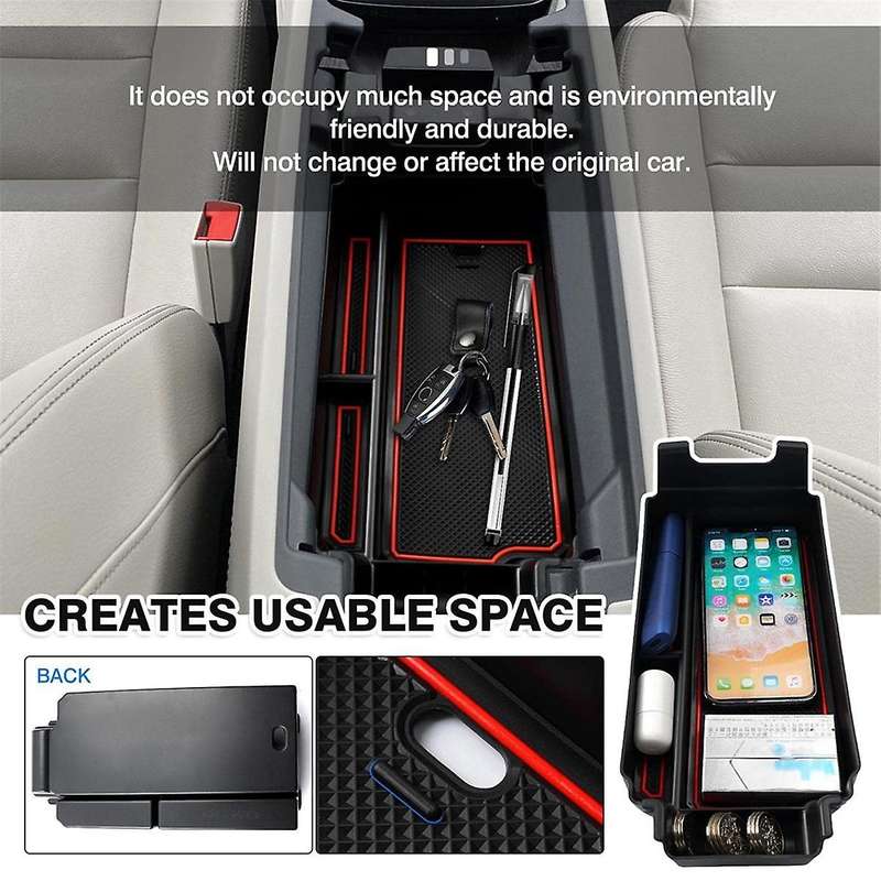 for Rogue 2021 2022 2023 Center Console Armrest Storage Box Insert Tray Interior Accessories