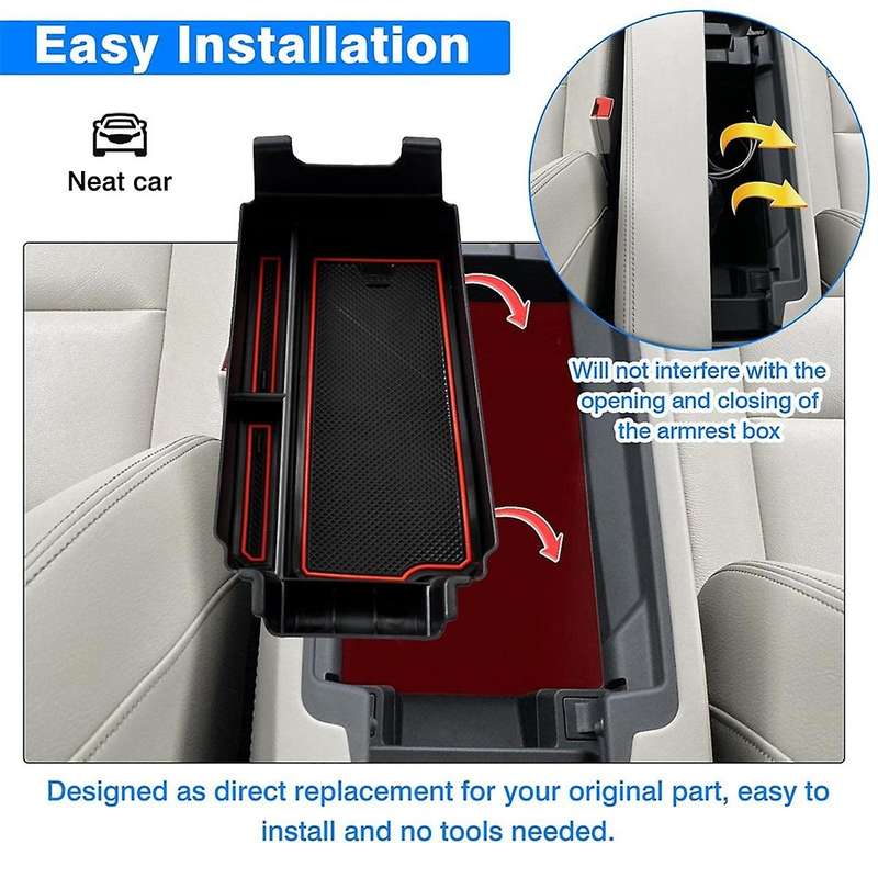 for Rogue 2021 2022 2023 Center Console Armrest Storage Box Insert Tray Interior Accessories