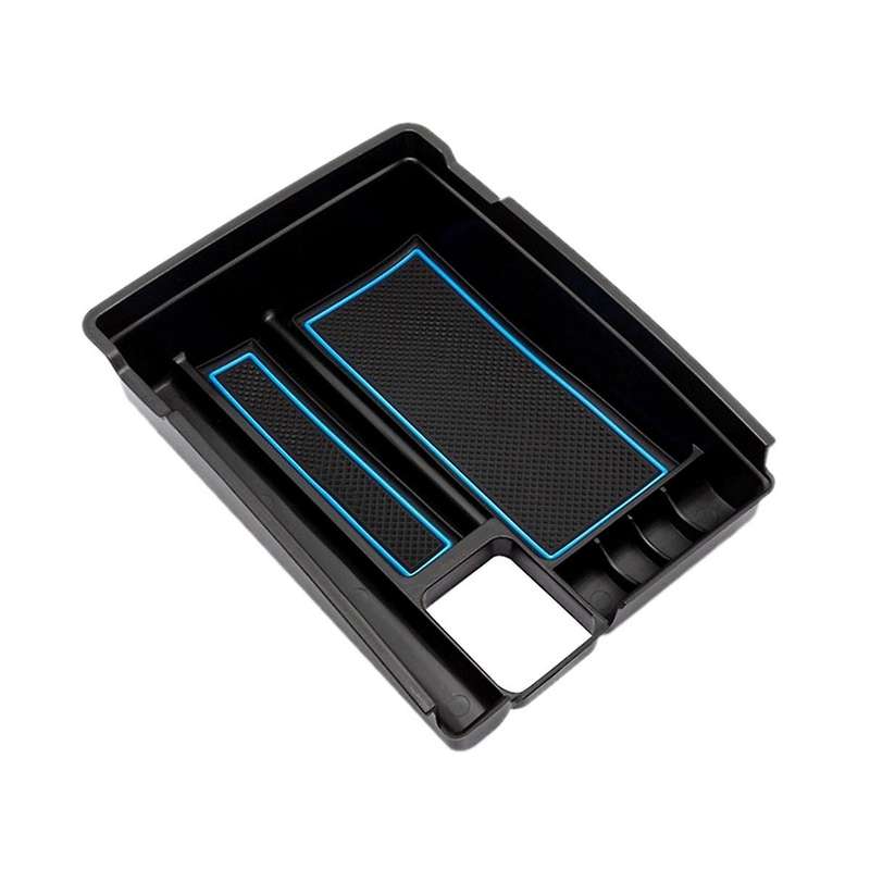 for Rogue 2014-2021 Car Center Console Organizer Armrest Storage Tray Interior Accessories - Black &