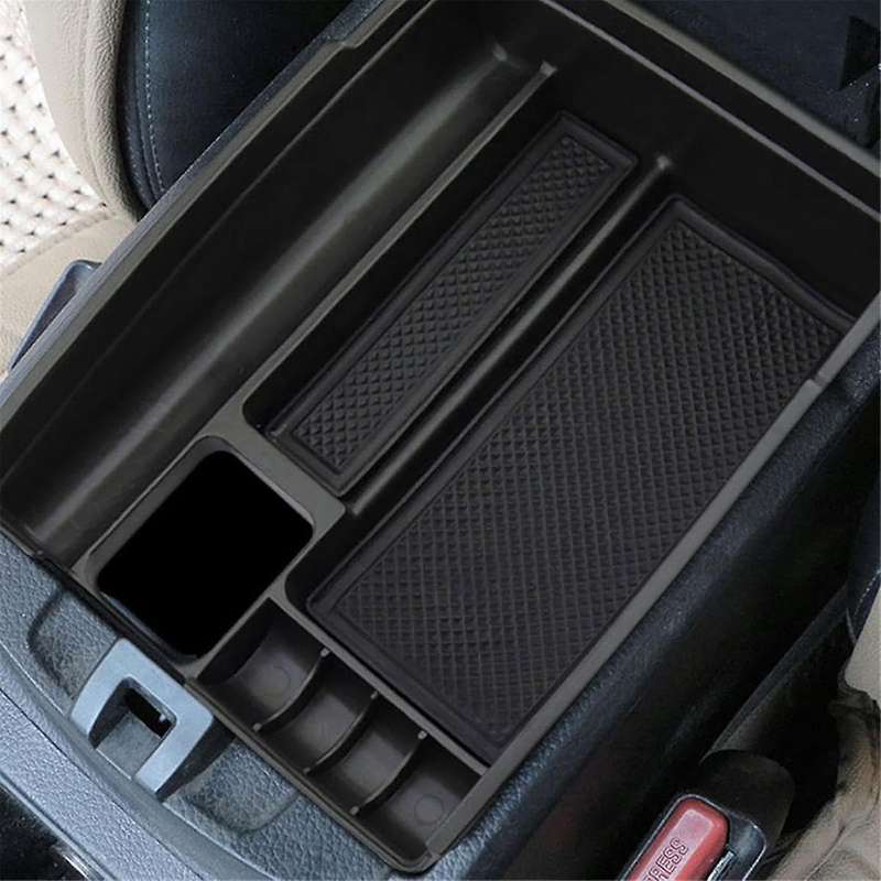 for Rogue 2014-2021 Car Center Console Organizer Armrest Storage Tray Interior Accessories - Black