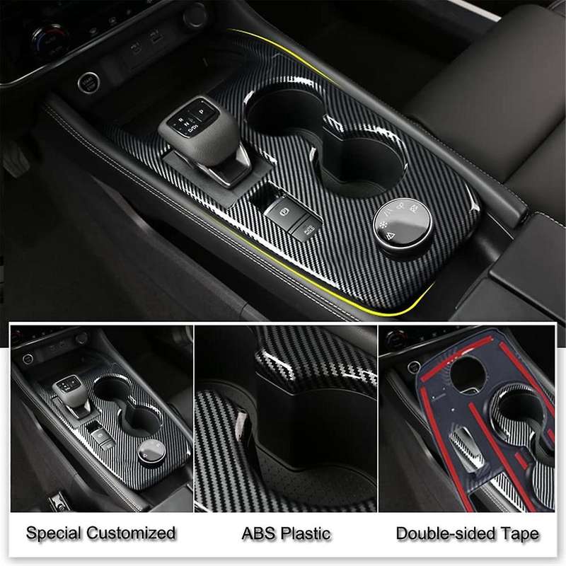 for Rogue 2021 2022 2023 Car Central Control Gear Shift Knob Panel Cover Trim Accessories - Abs Carb