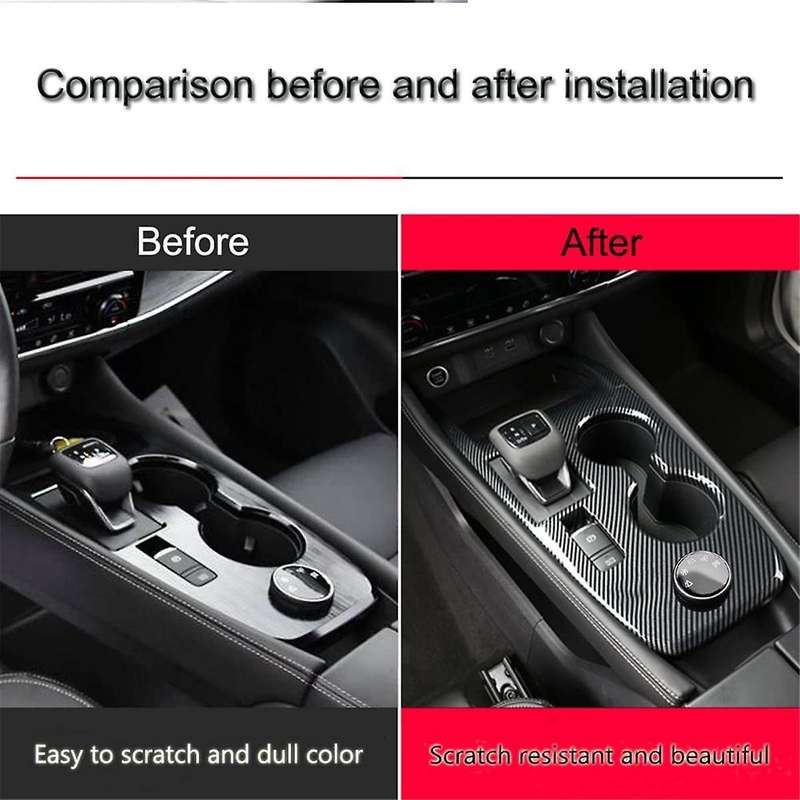 for Rogue 2021 2022 2023 Car Central Control Gear Shift Knob Panel Cover Trim Accessories - Abs Carb