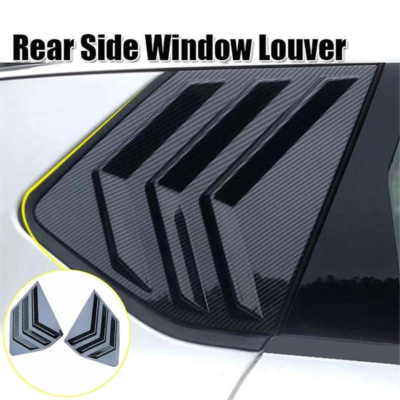 for Rogue 2021-2023 Rear Side Window Louvers Sport Style Scoop Cover Decoration (carbon Fiber Patte