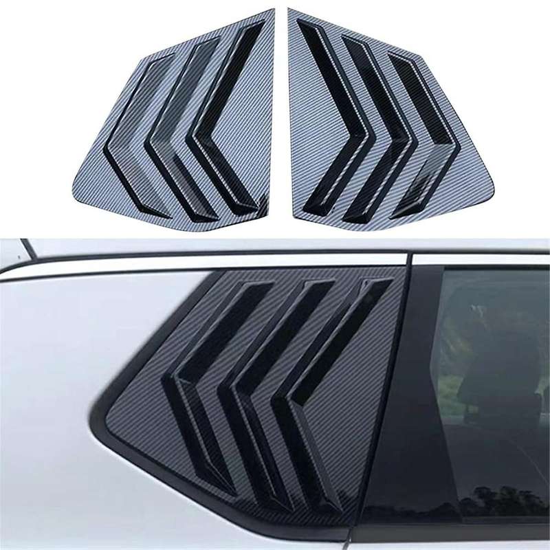 for Rogue 2021-2023 Rear Side Window Louvers Sport Style Scoop Cover Decoration (carbon Fiber Patte