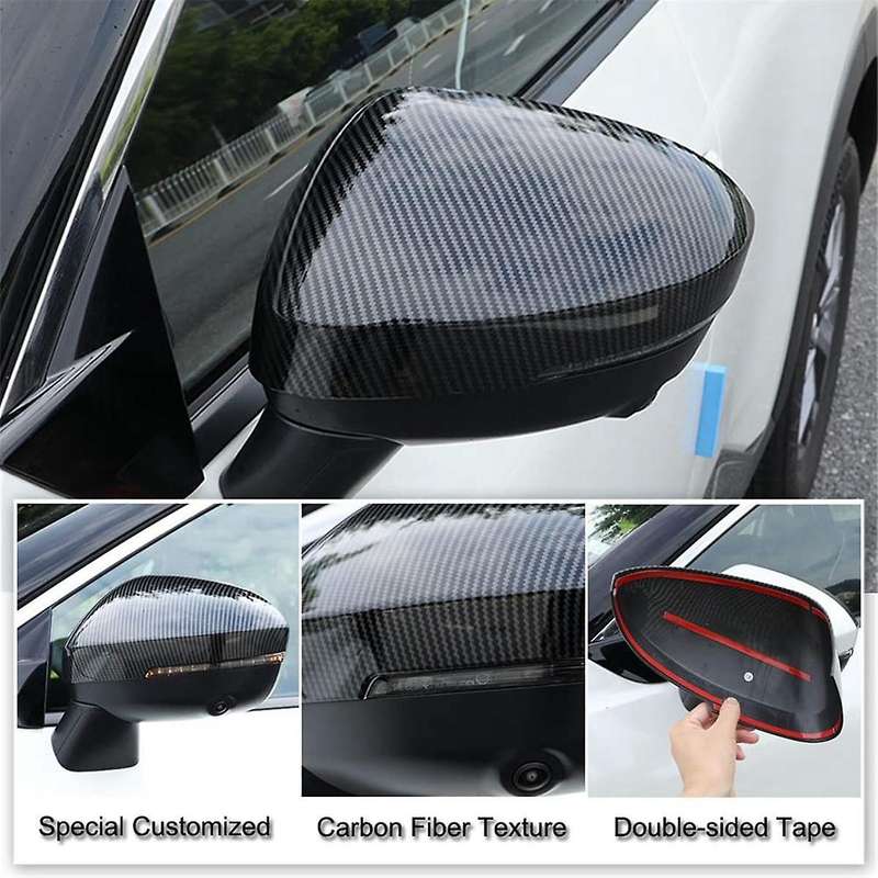 for Rogue 2021-2023 J12 2023 2024 Car Rearview Mirror Cover Door Side Mirror Cover Trim, with Turn S