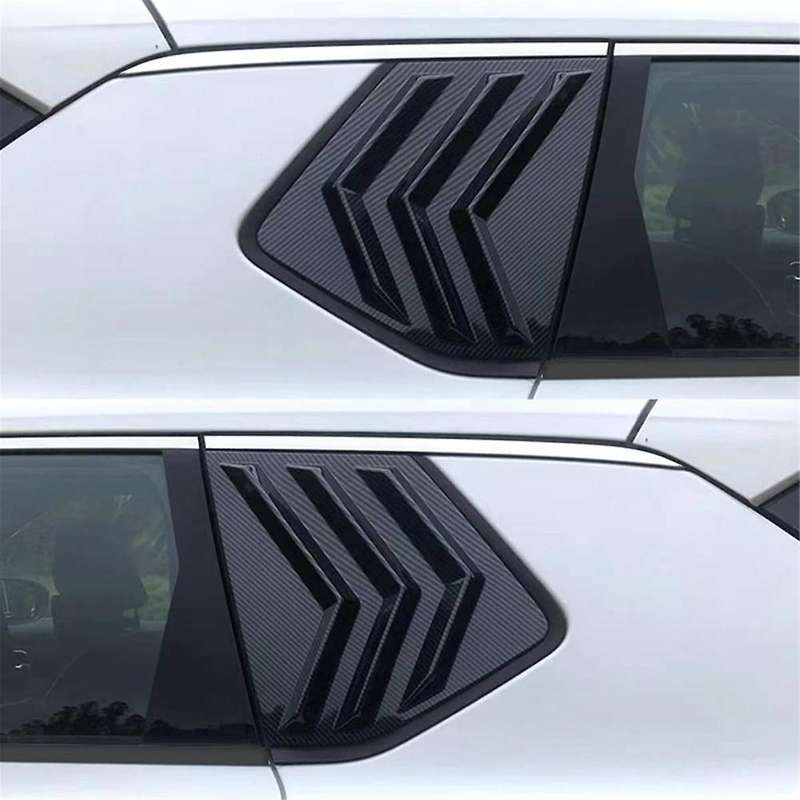 for Rogue 2021-2023 Rear Side Window Louvers Sport Style Scoop Cover Decoration (carbon Fiber Patter