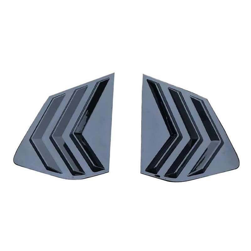 for Rogue 2021-2023 Rear Side Window Louvers Sport Style Scoop Cover Decoration (bright Black)