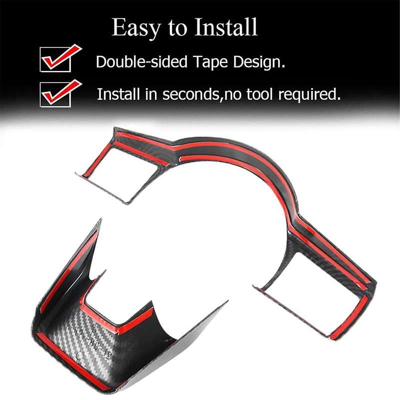 for Rogue 2021 2022 2023 Steering Wheel Panel Frame Cover Trim Interior Accessories (abs Carbon Fib