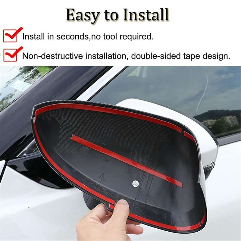 for Rogue 2021-2023 J12 2023 2024 Car Rearview Mirror Cover Door Side Mirror Cover Trim, with Turn