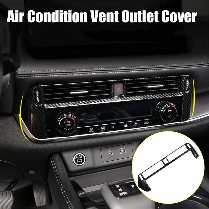 for Rogue 2021 2022 2023 Central Control Air Outlet Vent Cover Frame Cover Trim Accessories (ABS Cab