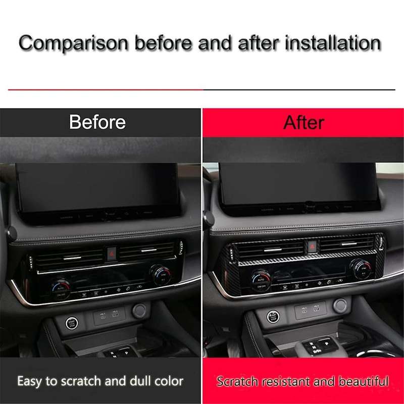 for Rogue 2021 2022 2023 Central Control Air Outlet Vent Cover Frame Cover Trim Accessories (ABS Cab