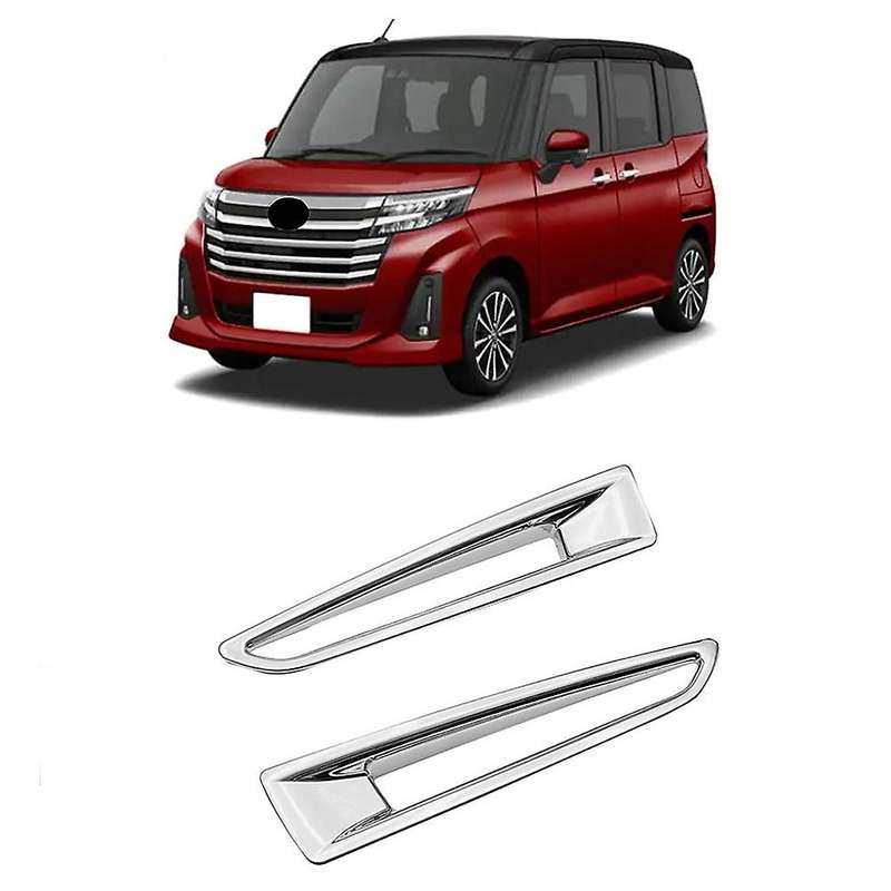 for Roomy 2019-2021 ABS Chrome Rear Fog Light Lamp Cover Trim Foglight Bezel Decoration Frame