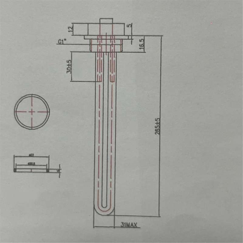for Rv Sw Series Electric Water Heater 520900 Water Heater Elements Heating Tube Anode Rod Heating