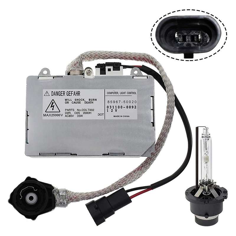for RX300 RX330 RX350 HID Headlight Ballast Unit Controller Module & 6000K Bulb 85967-50020 DDLT002