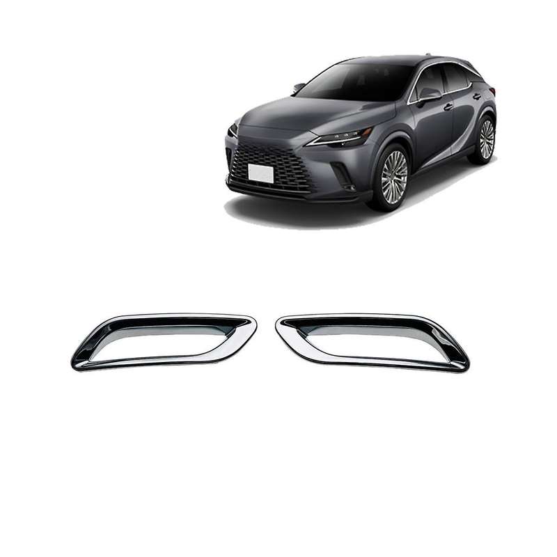 for Rx350 Rx350h 2023 Rear Bumper Fog Light Lamp Cover Frame Trim Decorative Car Accessories