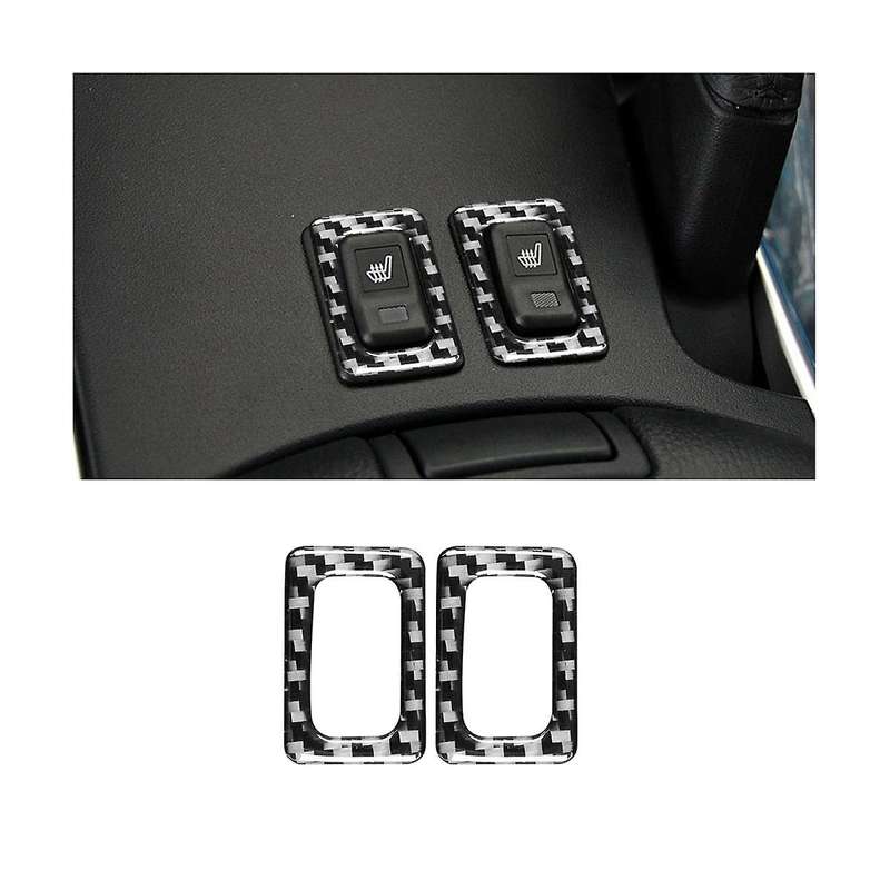 for Rx8 Rx-8 2004-2008 Carbon Fiber Car Heating Switch Button Frame Decoration Sticker Car Accessor