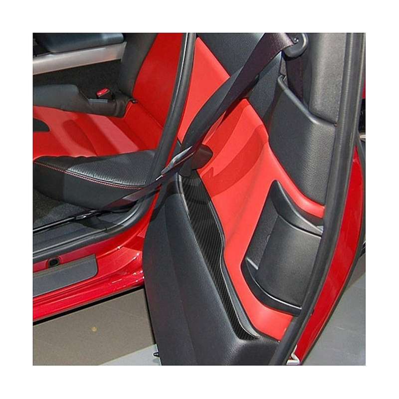for Rx8 -8 2004-2008 Carbon Fiber Rear Door Armrest Panel Trim Stickers Car Interior Accessories