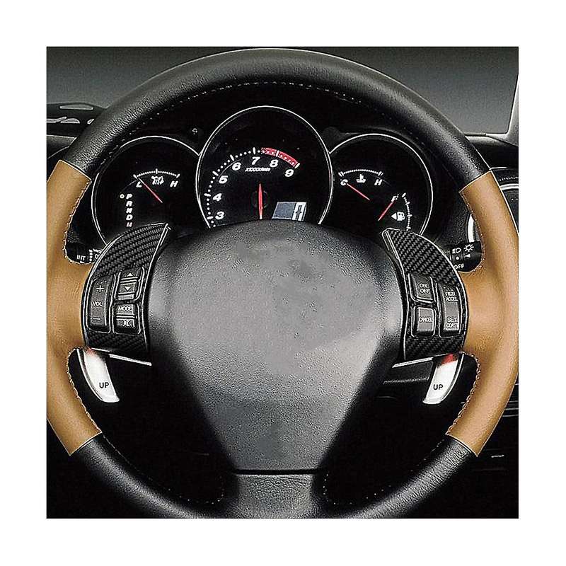 for Rx8 Rx-8 2004-2008 Carbon Fiber Car Steering Wheel Frame Cover Trim Stickers Interior Accessori