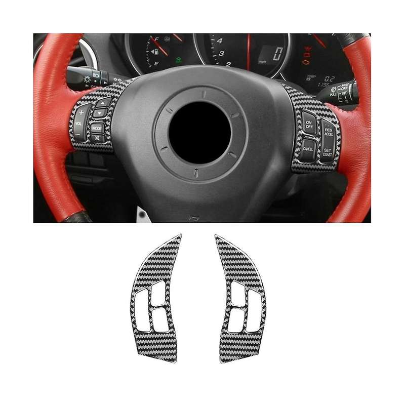 for Rx8 Rx-8 2004-2008 Carbon Fiber Car Steering Wheel Frame Cover Trim Stickers Interior Accessori