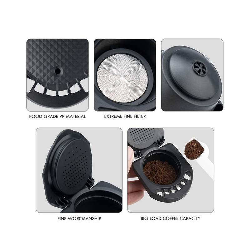 for S / XS Coffee Machines Espresso Accessories Refill Coffee Adapter Reusable Capsule Adapter