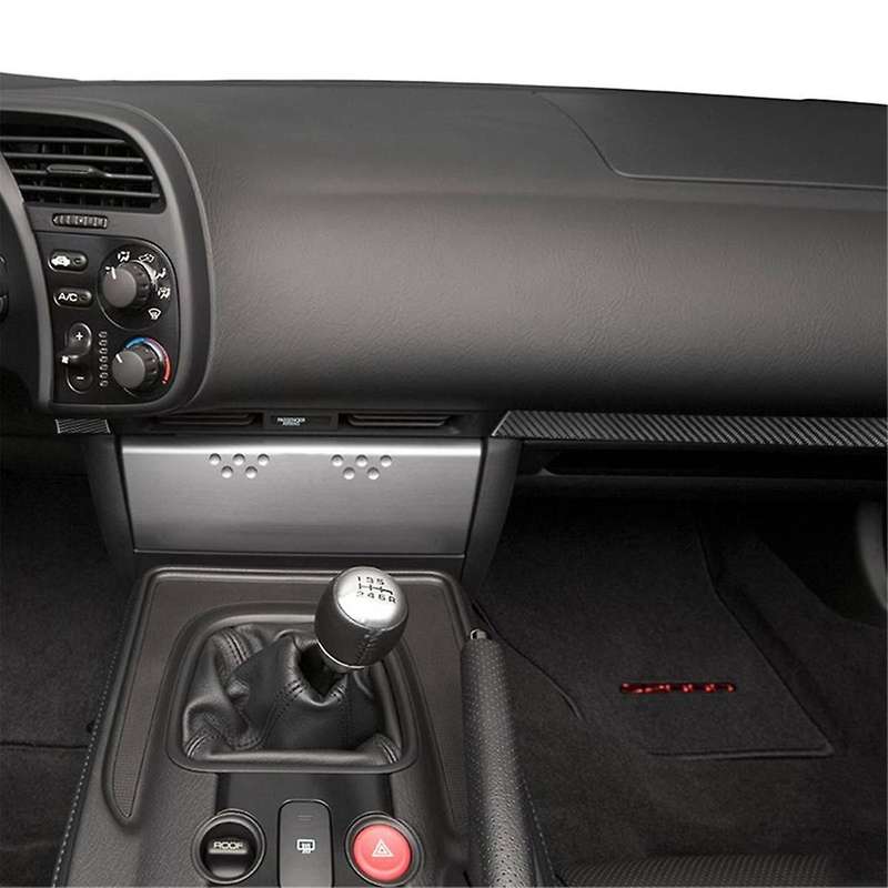 for S2000 2000-2009 Soft Carbon Fiber Center Console Co-Pilot Dashboard Trim Strip Sticker Interior
