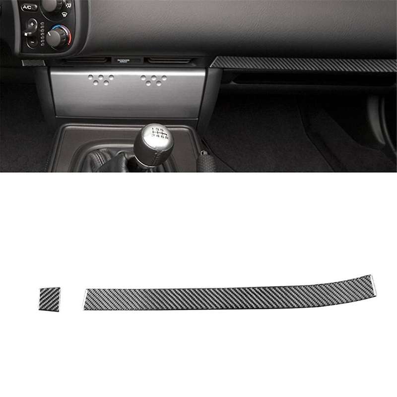 for S2000 2000-2009 Soft Carbon Fiber Center Console Co-Pilot Dashboard Trim Strip Sticker Interior
