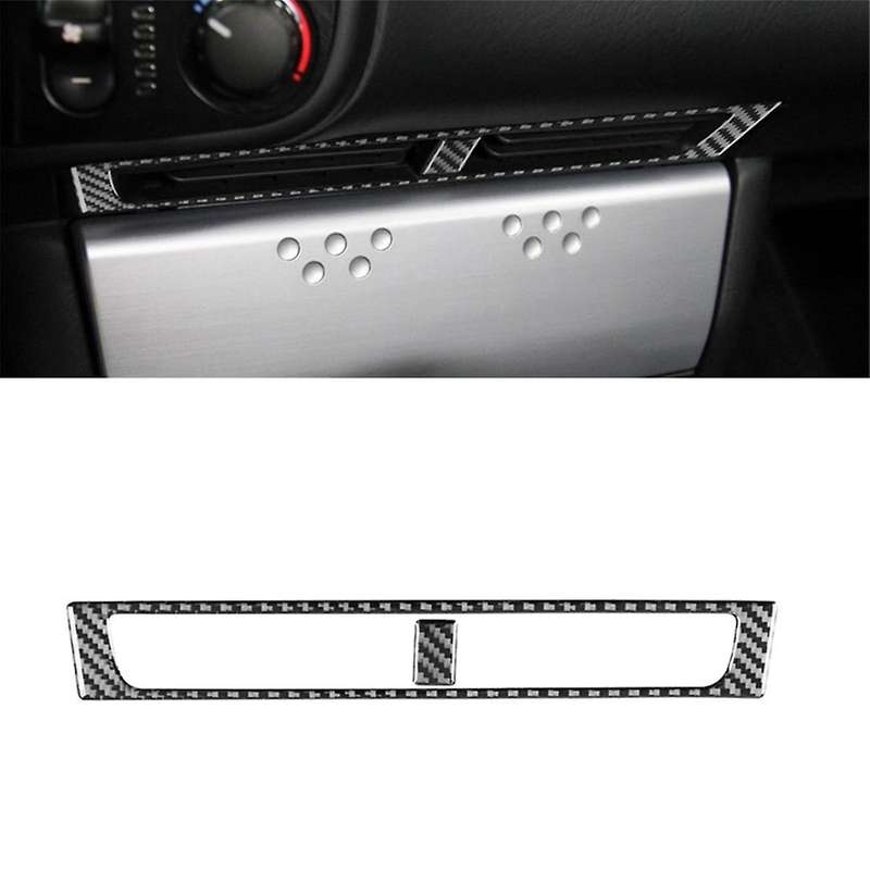 for S2000 2000-2009 Soft Carbon Fiber Central Console Outlet Cover Trim Sticker Car Interior Access
