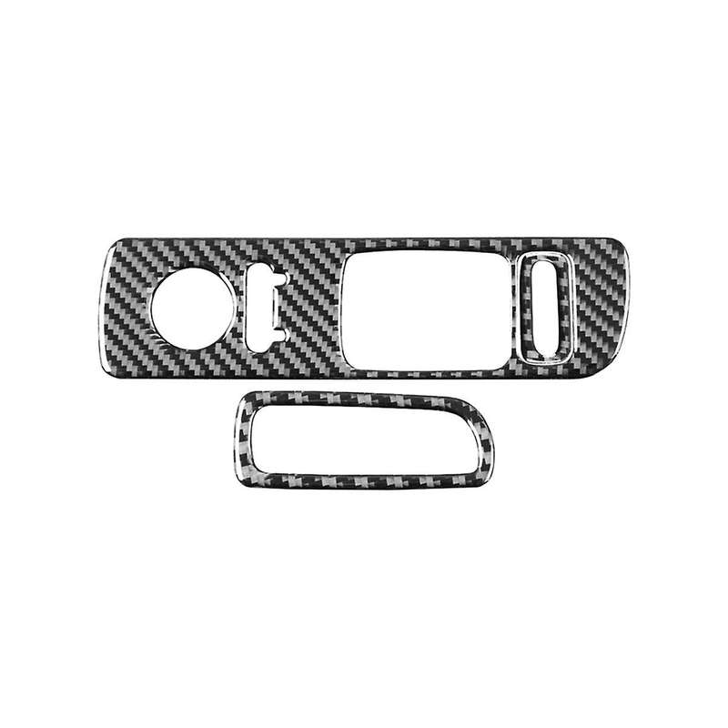 for S2000 2000-2009 LHD Soft Carbon Fiber Window Lift Switch Button Panel Cover Trim Sticker Accesso