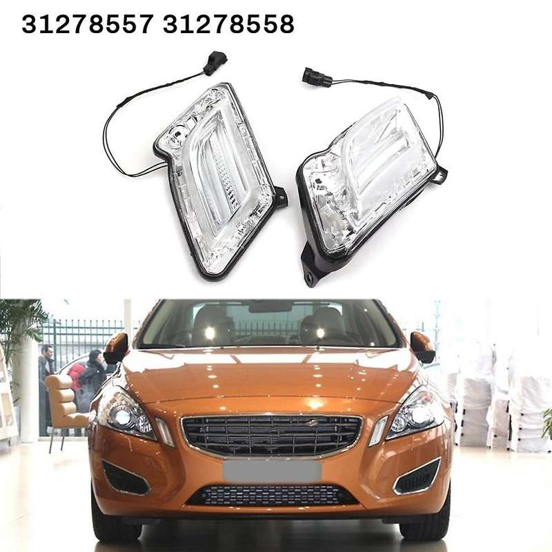 for S60 2011-2013 Right Front Daytime Running Light Turn Signal Indicator Light 31278558
