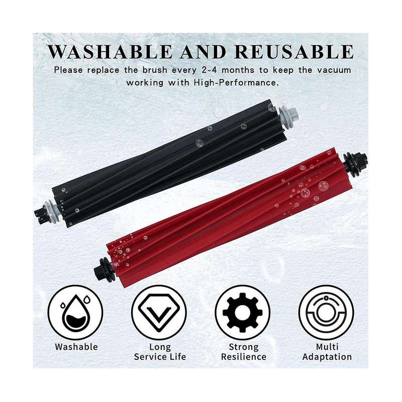 for S8/S8+/S8 Pro Ultra Robot Vacuum Cleaner Double Main Brushes & Self-Cleaning Brushes Accessories