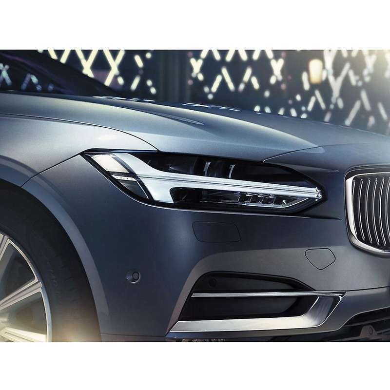 for S90 V90 2016-2019 Front Bumper Fog Lamp Grill Insert Face Bar Cover 31425447 31425446 Carbon Fib