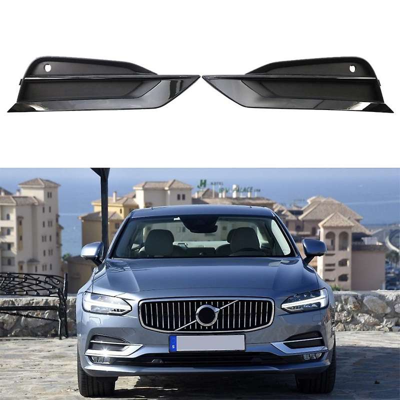 for S90 V90 2016-2019 Front Bumper Fog Lamp Grill Grille Insert Face Bar Cover 31425447 31425446