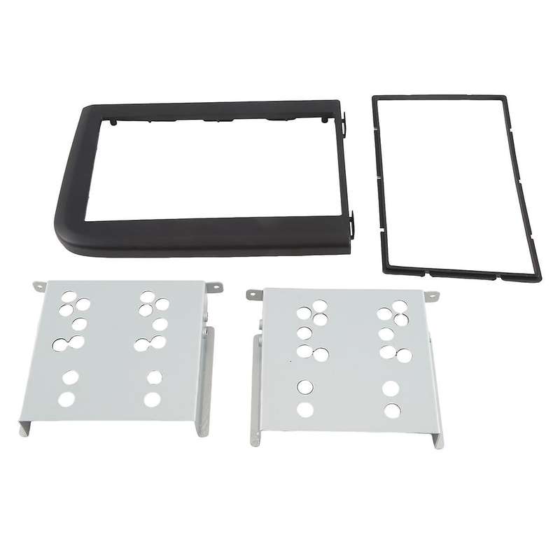 for S80 1999-2005 Car Stereo Fascia Dash Panel 2 Din Frame Trim Kit(173x98mm)