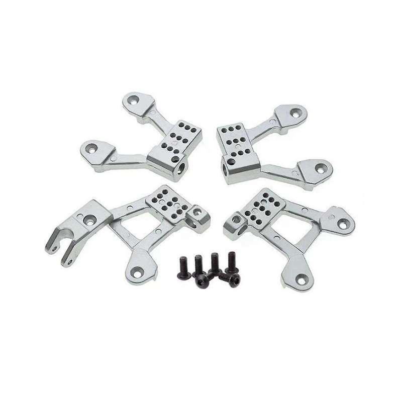 for Scx10 90046 1/10 Simulation Climbing Car Metal Upgrade Fittings Shock-proof Connecting ,silver