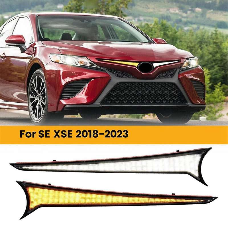 for SE XSE 2018-2023 Car LED Front Grille Lights DRL Turn Signal Light