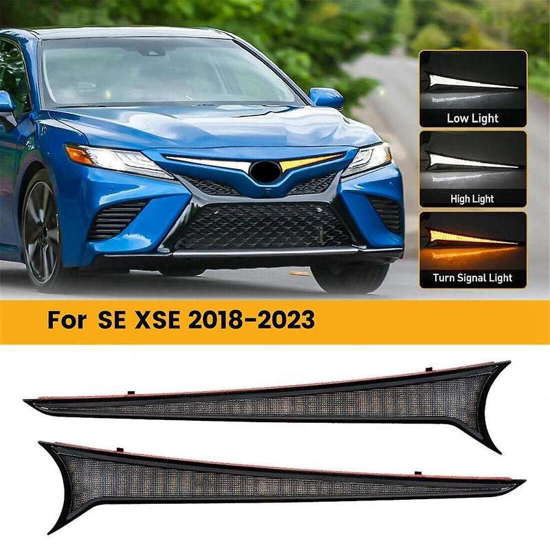 for SE XSE 2018-2023 Car LED Front Grille Lights DRL Turn Signal Light