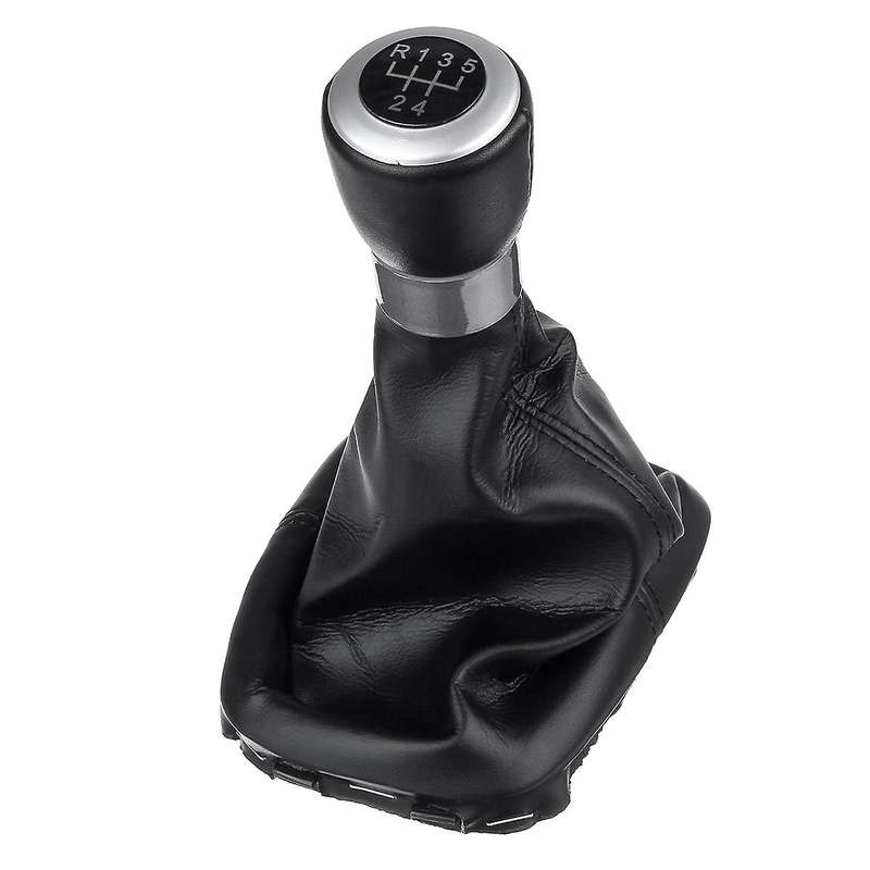 for Seat 2000-2010 5 Speed Manual Gear Shift Knob Gaiter Boot Cover Shifter Lever