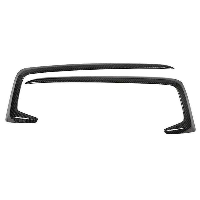 for Sedan 2019-2020 Car Carbon Fiber Front Fog Light Lamp Cover Trim Molding Bezel Garnish Stickers
