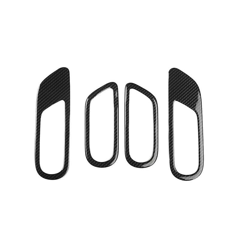 for Sedan /Axela 2009-2013 Carbon Fiber Car Inner Door Handle Bowl Catch Cover Trim Frame