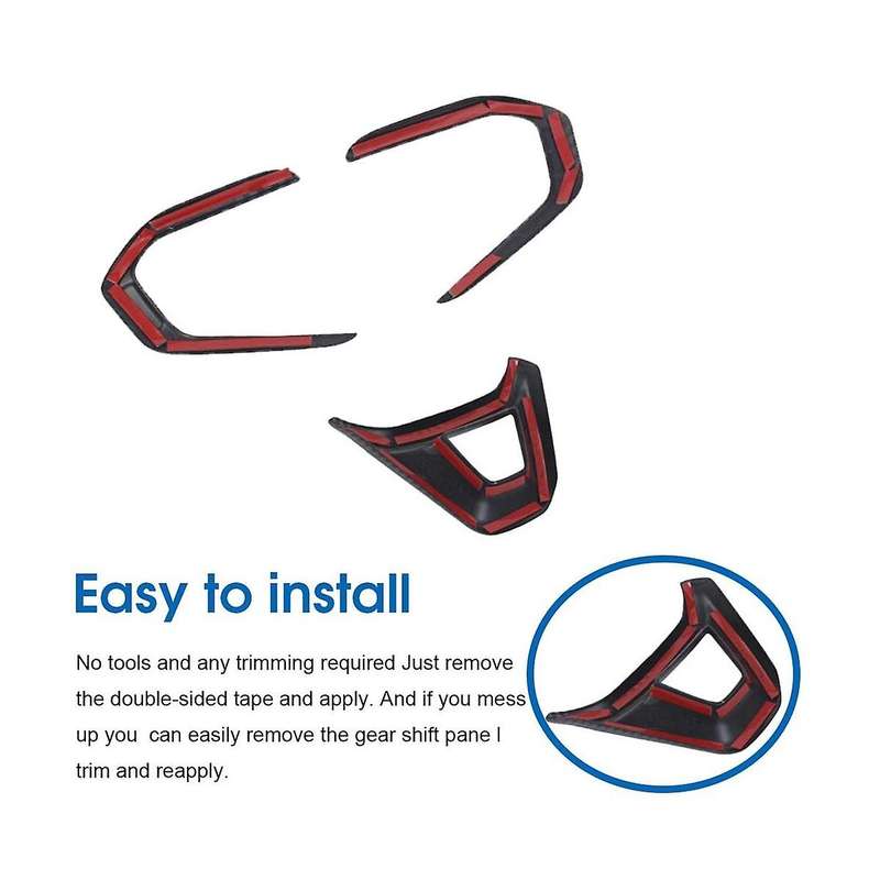 for Seeker 2023 2024 Car Steering Wheel Cover Trim Decorative Interior Accessories , ABS Carbon Fibe