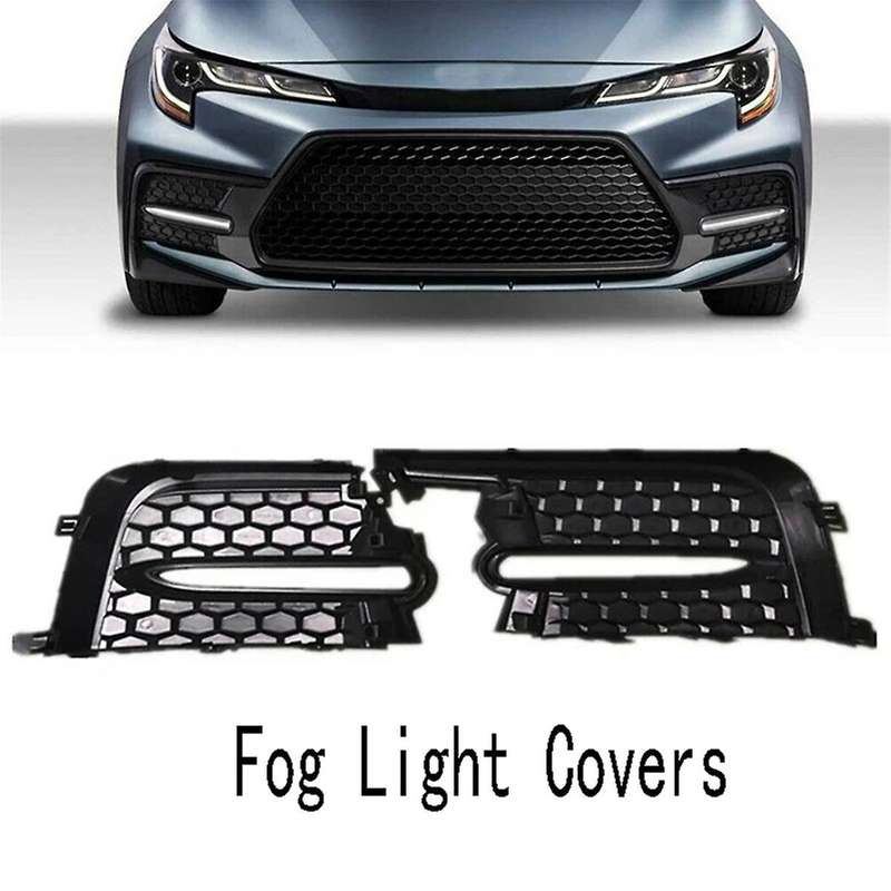 for Sedan SE XSE 4-Door 2020 Front Fog Light Covers Bezel Fog Light Grille