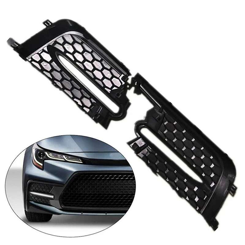 for Sedan SE XSE 4-Door 2020 Front Fog Light Covers Bezel Fog Light Grille