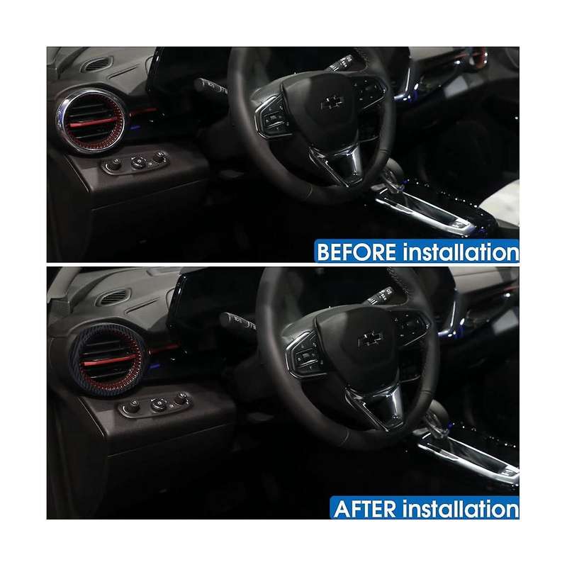 for Seeker 2023 2024 Dashboard Side Ring Trim Interior Accessories , ABS Carbon Fiber